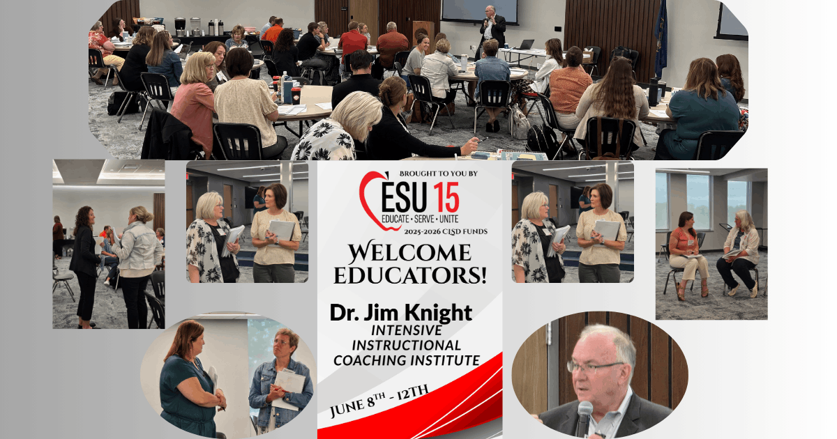 Day 1 of Dr. Jim Knight’s Intensive Instructional Coaching Institute is underway!